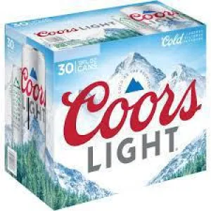 Beer DOM 30pk Coors Light Point Wine Spirits