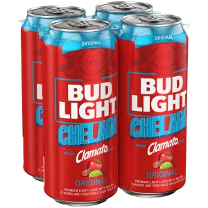 Beer DOM Bud Light Cans 16oz 4pk Chelada Point Wine Spirits