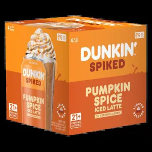 Beer Dunkin Spiked 4pk Pumpkin Spiced Latte Point Wine Spirits