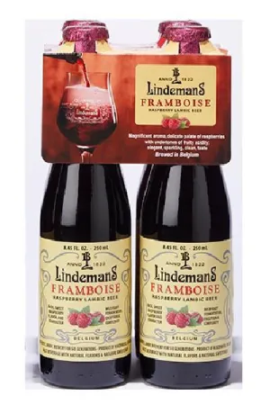 Beer Lindemans Framboise Raspberry Lambic 4pk - Belgium Point Wine Spirits