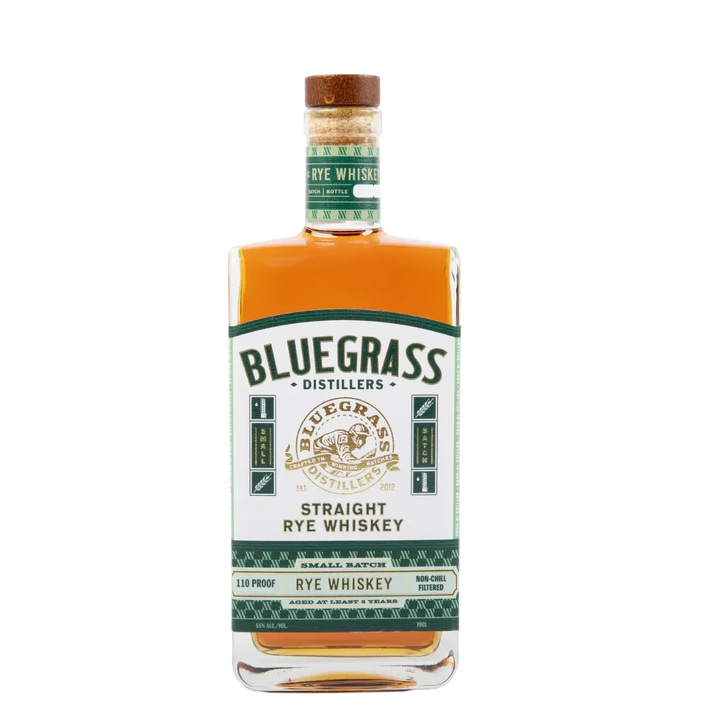 Bluegrass Distillers Straight Rye Whiskey 70cl