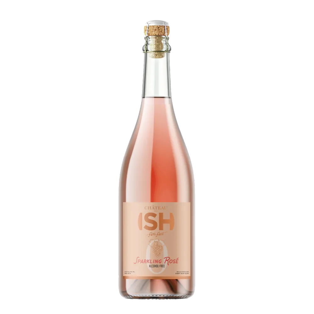 Chateau del ISH De-Alcoholised Sparkling Ros Wine 75cl