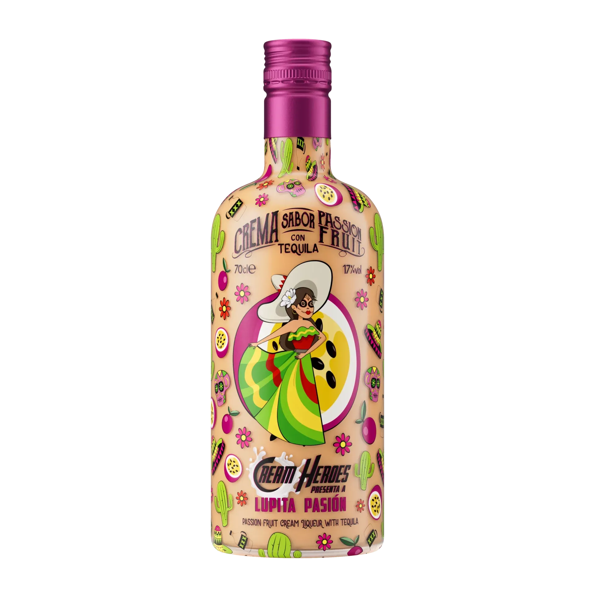 Cream Heroes Lupita Pasin Passion Fruit Cream Liqueur with Tequila 70cl