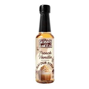 French Vanilla Flavour Syrup - Zero Calorie Sugar Free Skinny Coffee  - 250ml