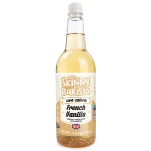 French Vanilla Syrup - Zero Calorie Sugar Free Skinny Coffee  - 1 Litre US