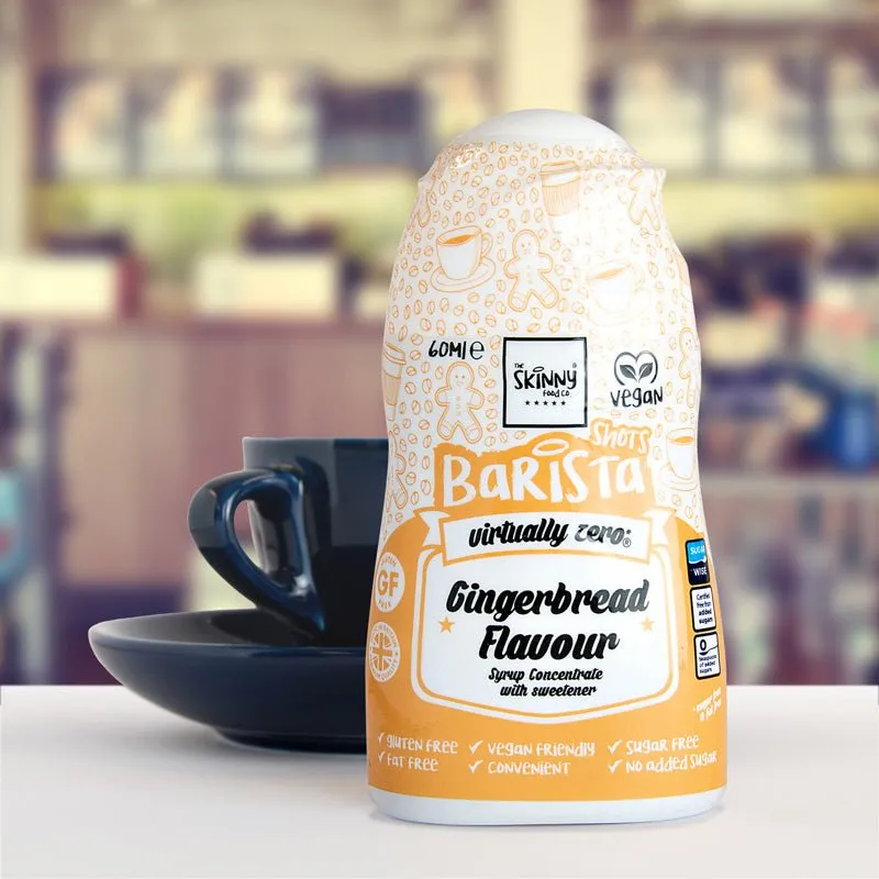 Gingerbread Barista Shot Sugar Free Skinny Coffee Syrup - 60ml