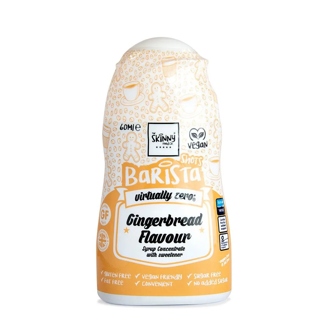 Gingerbread Barista Shot Sugar Free Skinny Coffee Syrup - 60ml