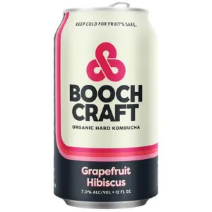Hard Kombucha Boochcraft 6pk Grapefruit Hibiscus Organic Point Wine Spirits
