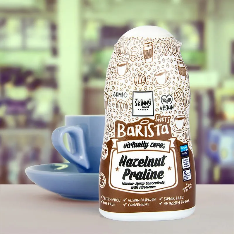 Hazelnut Barista Shot Sugar Free Skinny Coffee Syrup - 60ml