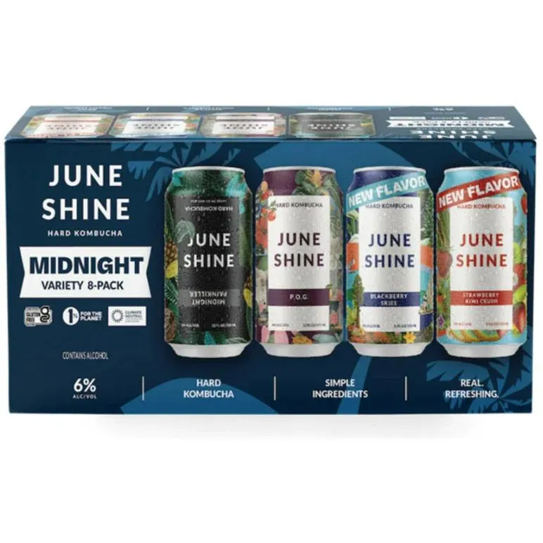 Kombucha June Shine 8pk Midnight Variety 01874 Point Wine Spirits