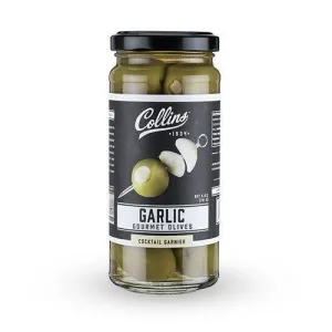 Misc Collins Olives stuffed with garlic #O257 Point Wine Spirits