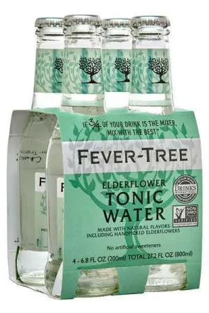 N/A Drinks Fever Tree 4pk Elderflower Tonic Point Wine Spirits