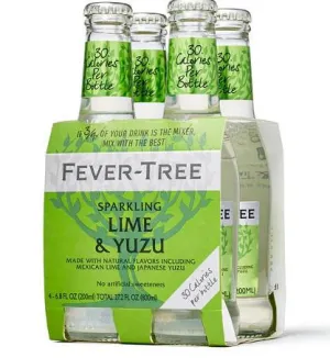 N/A Drinks Fever Tree 4pk Sparkling Lime & Yuzu Point Wine Spirits