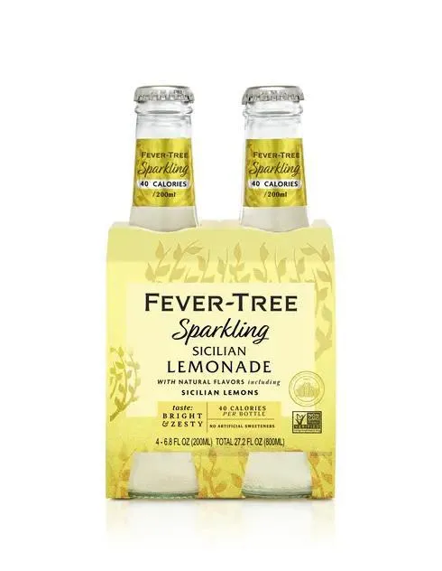 N/A Drinks Fever Tree 4pk Sparkling Sicilian Lemonade Point Wine Spirits