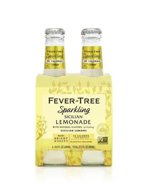 N/A Drinks Fever Tree 4pk Sparkling Sicilian Lemonade Point Wine Spirits