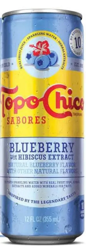 N/A Drinks TopoChico Sabores Blueberry w/Hibiscus Extract Point Wine Spirits