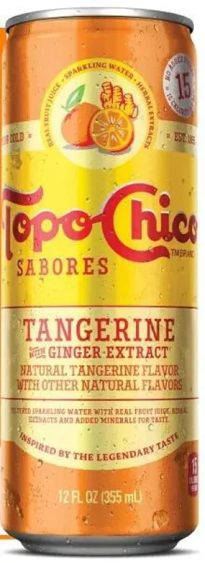 N/A Drinks TopoChico Sabores Tangerine w/Ginger Extract Point Wine Spirits