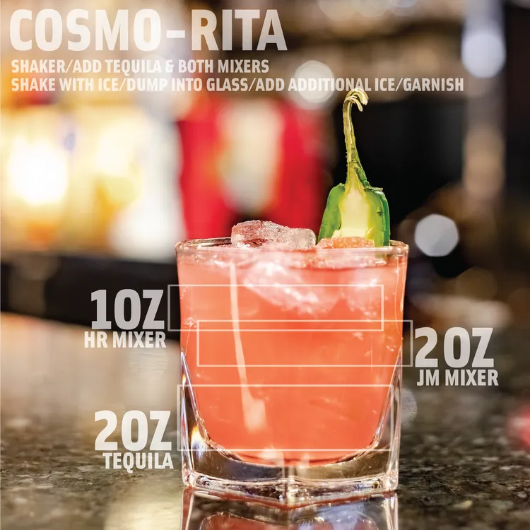 N/A RI Cocktail Mixer BootBlack Brand 26oz Hibiscus Rose Cosmopolitan Point Wine Spirits