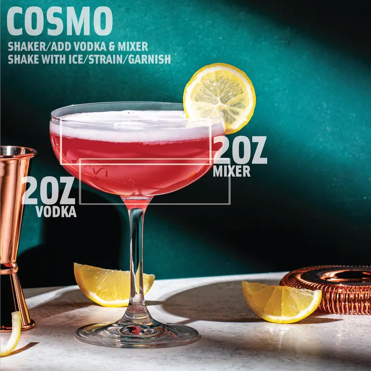 N/A RI Cocktail Mixer BootBlack Brand 26oz Hibiscus Rose Cosmopolitan Point Wine Spirits