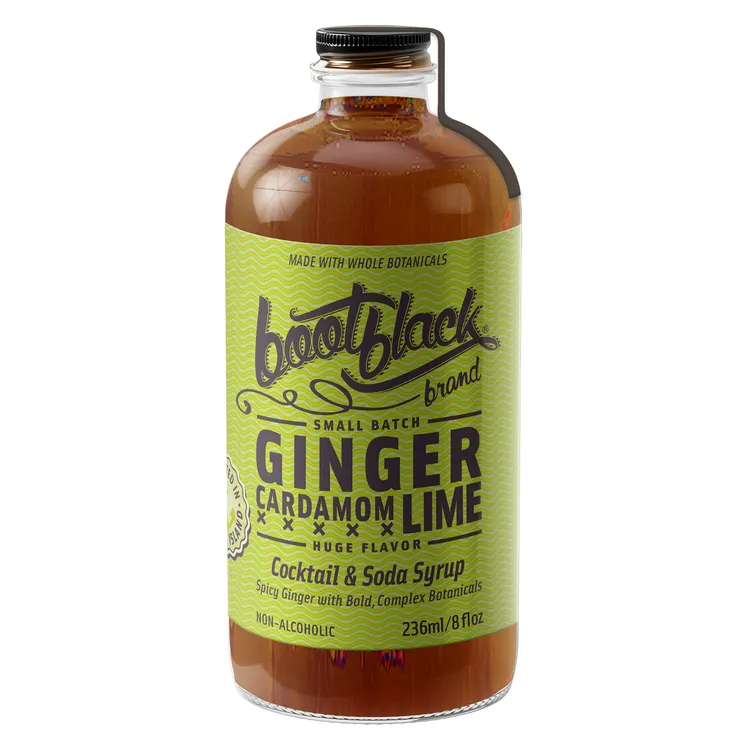 N/A RI Cocktail Syrup BootBlack Brand 16oz Cardamom & Lime Point Wine Spirits