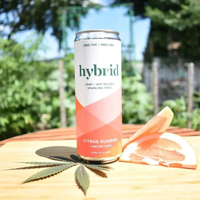 NA THC Cocktail Hybrid 4pk Citrus Sunrise Point Wine Spirits