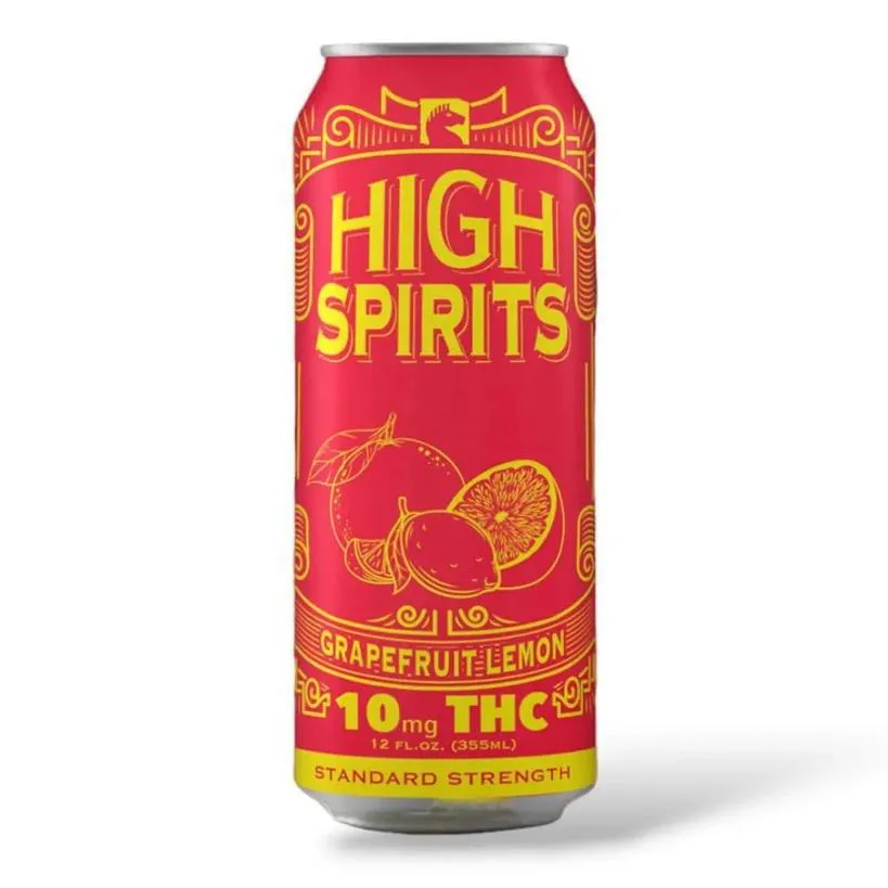NA THC High Spirits 4pk Grapefruit Lemon Point Wine Spirits