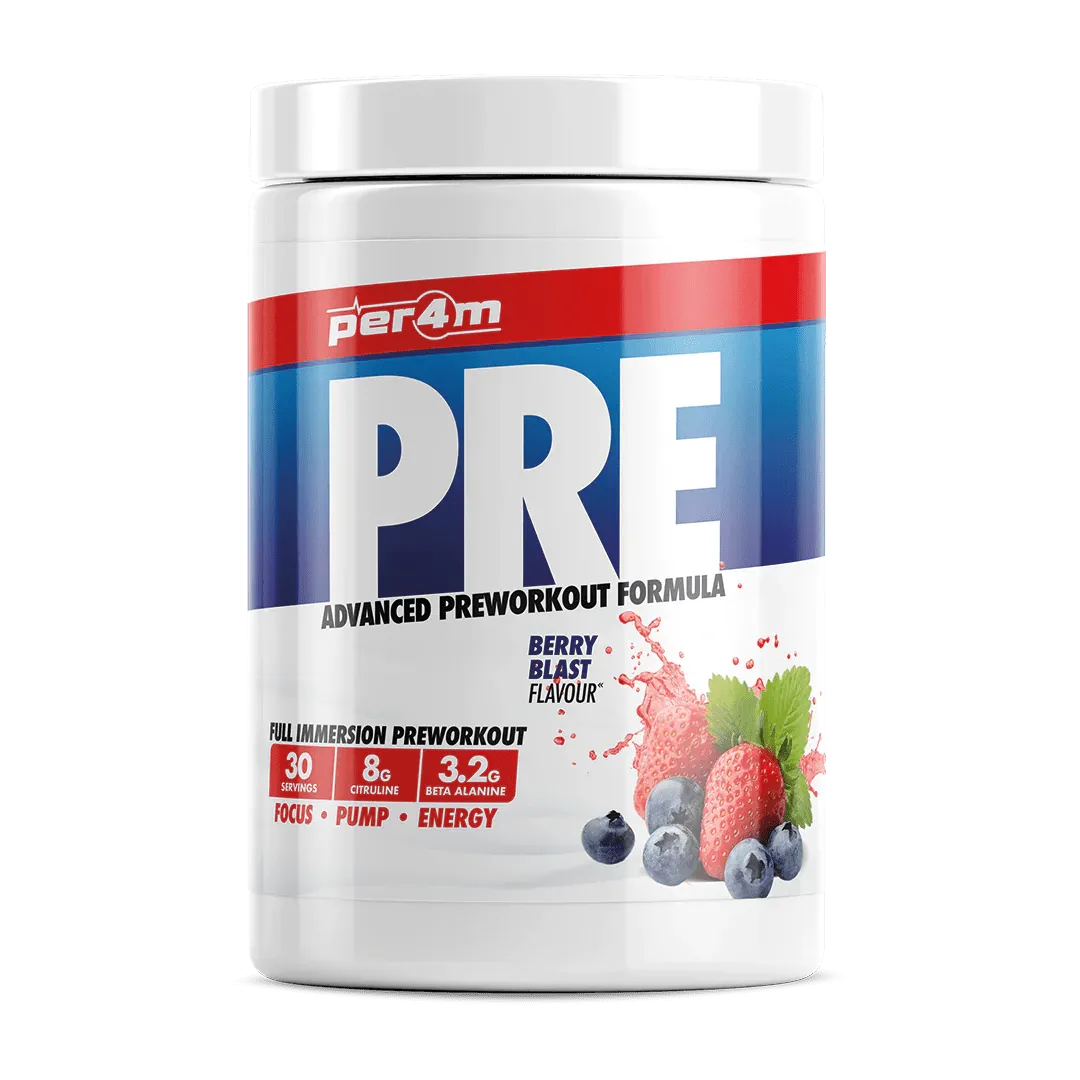 PER4M - PRE Advanced Preworkout Formula - 7 Flavours (570G)