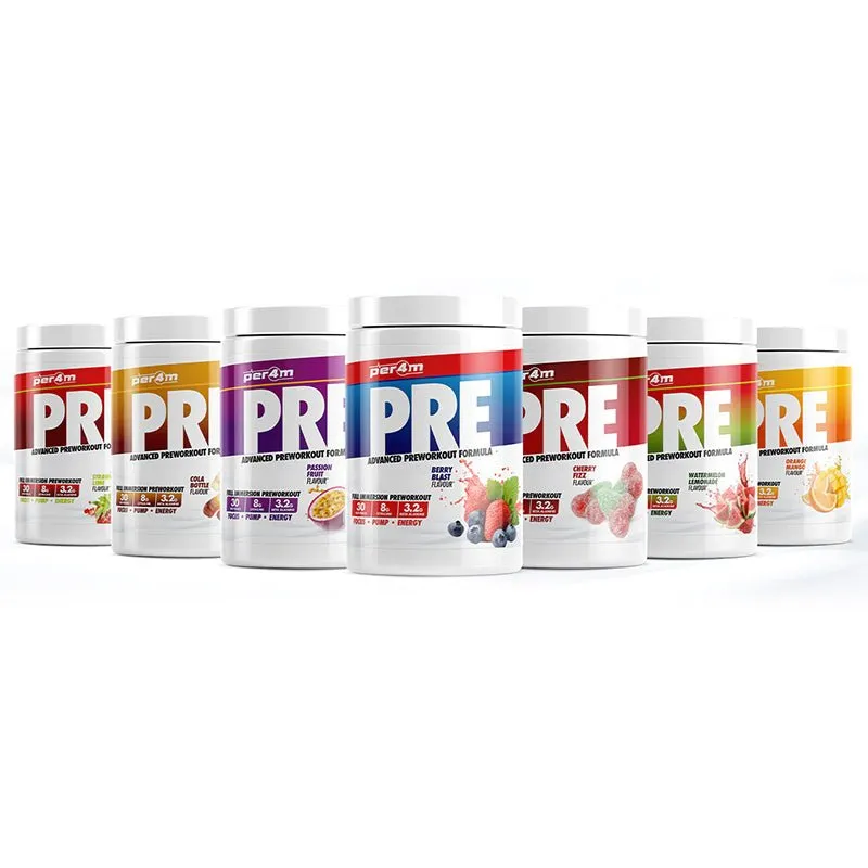 PER4M - PRE Advanced Preworkout Formula - 7 Flavours (570G)