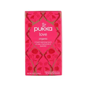PUKKA Love - Organic Rose, Chamomile & Lavender Flower Tea Bags  (24g)