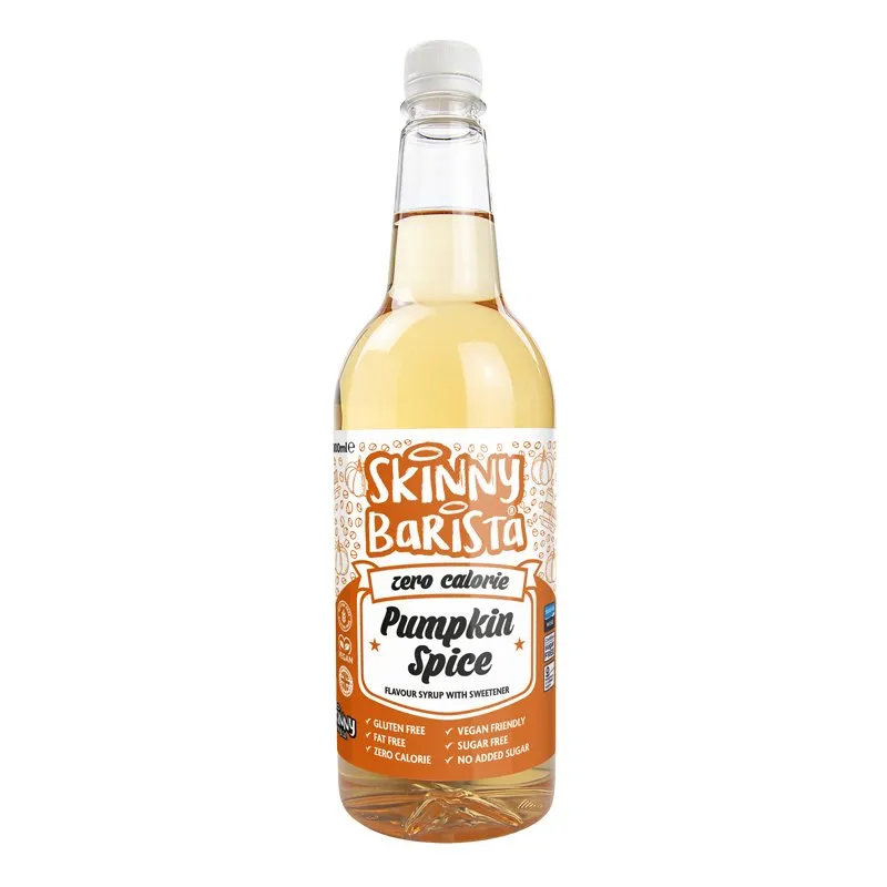 Pumpkin Spice Syrup - Zero Calorie Sugar Free Skinny Coffee  - 1 Litre