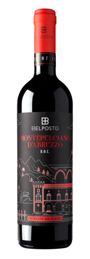Red Wine Belposto Montepulciano D'Abruzzo Point Wine Spirits
