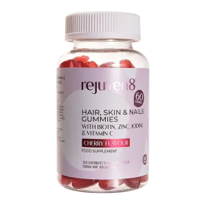 Rejuven8 Hair, Skin & Nails Cherry Flavour Gummies - 60 Gummies