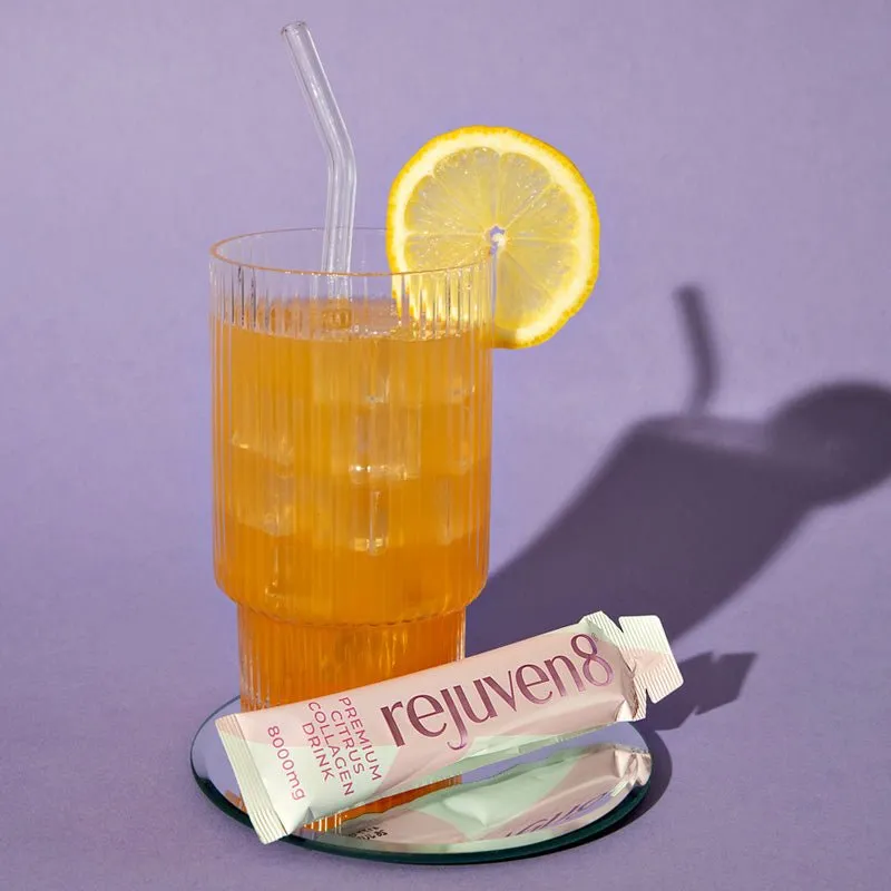 Rejuven8 Premium Hydrolysed Marine Liquid Collagen Drink 8000mg, 14 sachets 14 x 30ml (14 day supply)