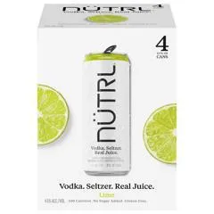 Seltzer NUTRL 4pk Lime 205018 Point Wine Spirits