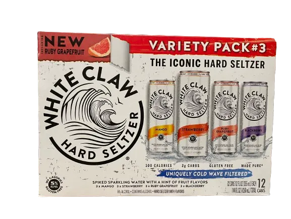 Seltzer White Claw 12pk Variety #3 NEW Point Wine Spirits
