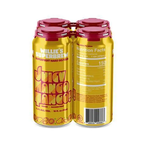 Seltzer Willies Superbrew 4pk Juicy Mango Tango Point Wine Spirits