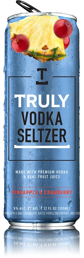 Single Seltzer Truly Vodka Pineapple & Cranberry Point Wine Spirits