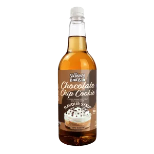 Skinny Barista Chocolate Chip Cookie Flavour Syrup - Sugar Free Skinny Coffee Syrup - 1 Litre (Limited Edition)