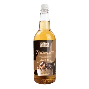 Skinny Barista Tiramisu Flavour Syrup - Sugar Free Skinny Coffee Syrup - 1 Litre (Limited Edition)