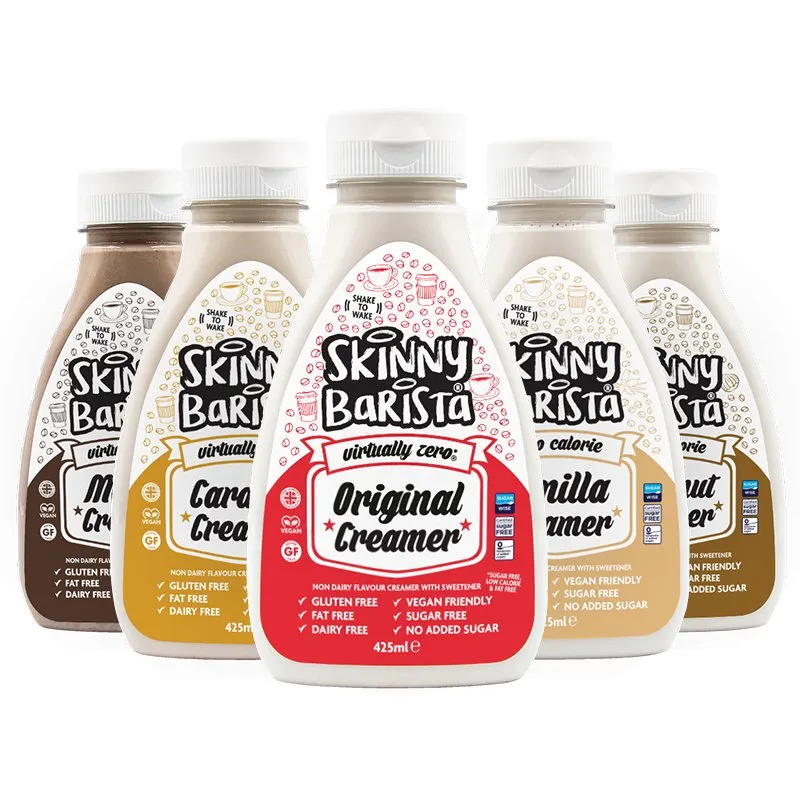 Skinny Food Co Coffee Creamers Bundle Of 5 (Non Dairy Creamer) - 425ml