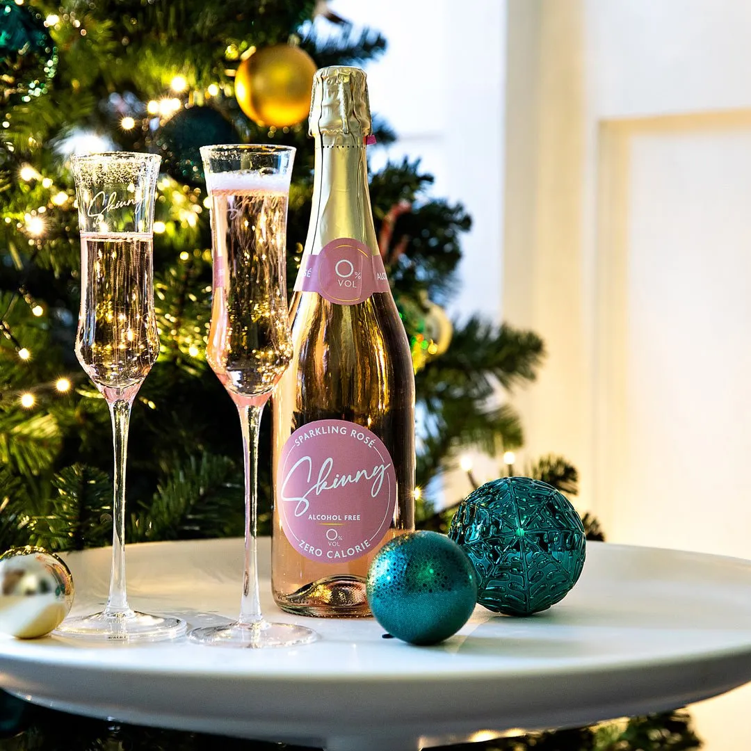 Skinny Sparkling Rose Prosecco Non Alcoholic - 75cl (Zero Calorie)