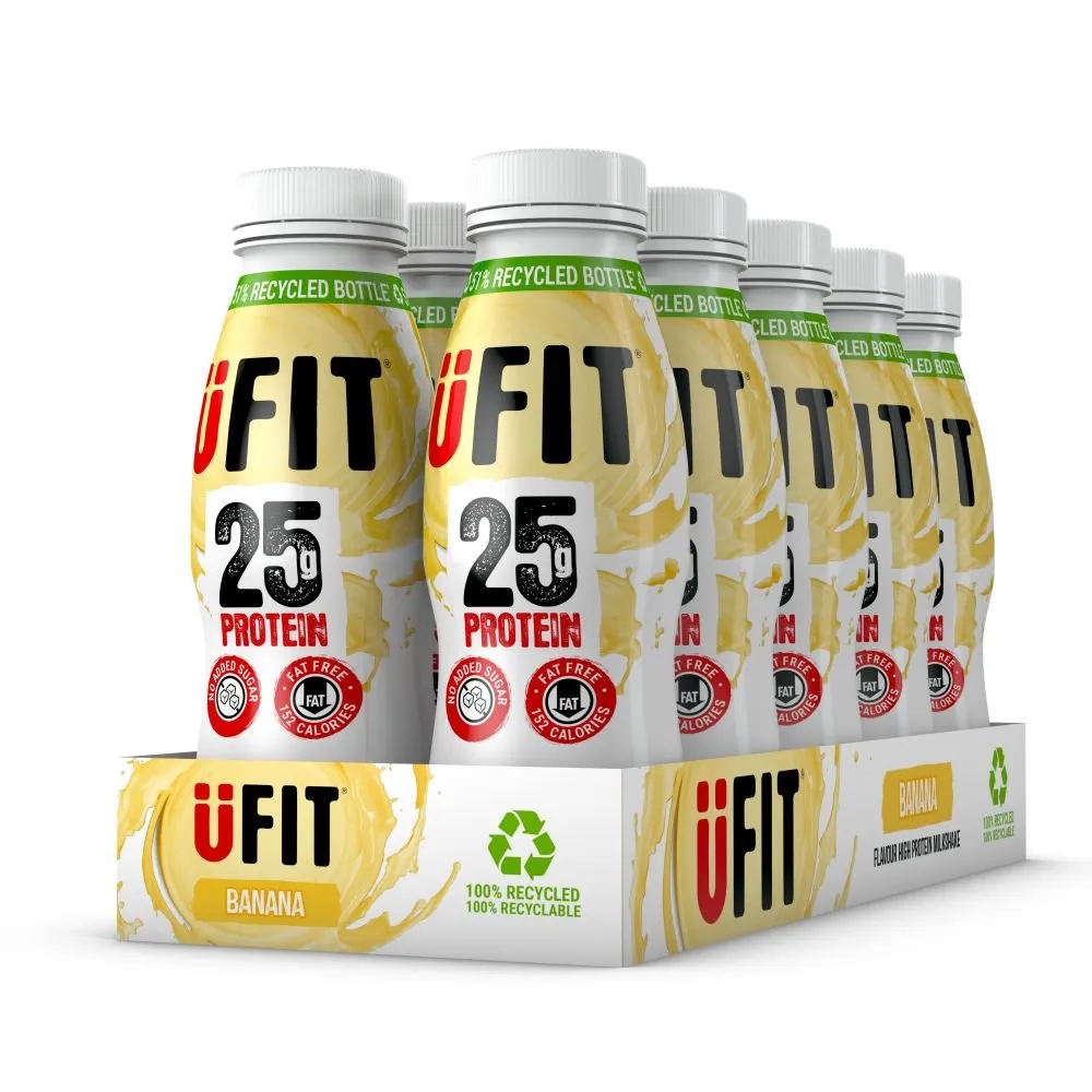 UFIT High Protein Ready to Drink Banana Shakes - 25g Protein