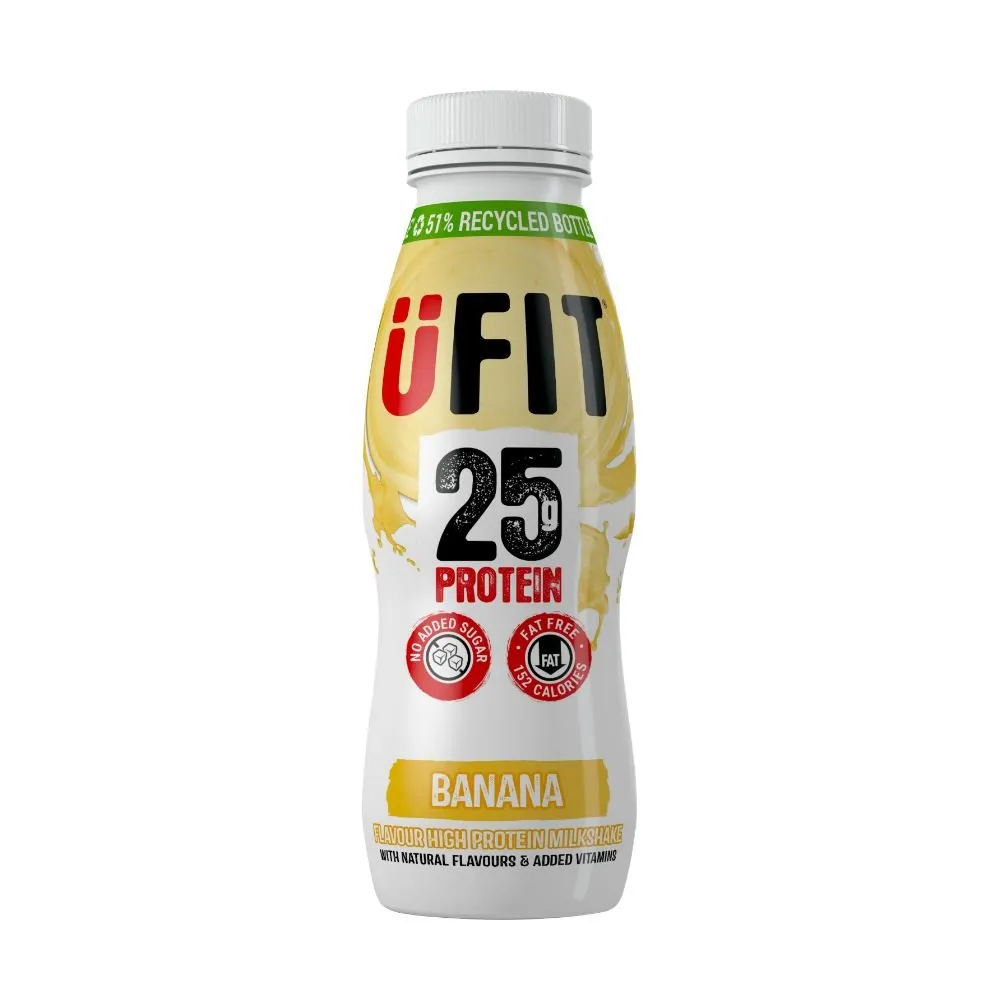 UFIT High Protein Ready to Drink Banana Shakes - 25g Protein