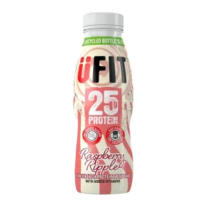 UFIT High Protein Ready to Drink Raspberry Ripple Shakes - 25g Protein