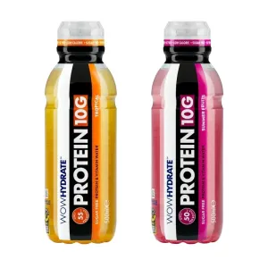 Wow Hydrate Protein Water Drink 2 Flavours - 500ml (10g Protein)